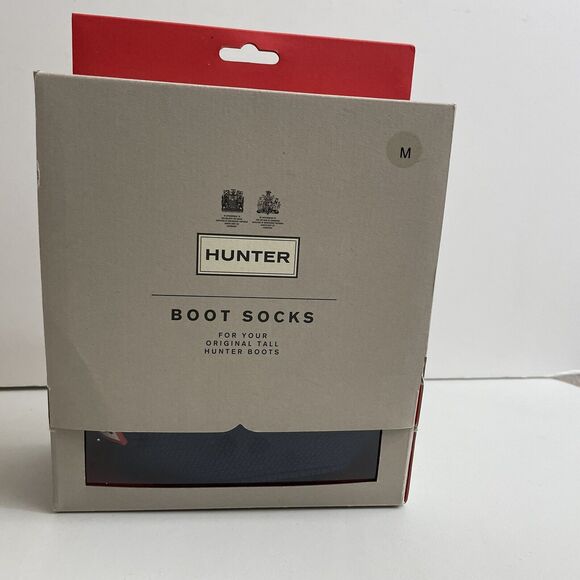 Hunter Womens Boot Socks M 5-7 Garter Cuff Tall Wellington Recycled Fleece - Picture 2 of 9